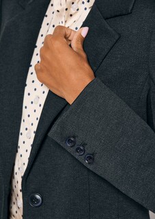 Blazer in klassischer Einreiher-Form mit Reverskragen thumbnail 6