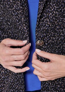 Blazer mit Multicolor Allover-Druck thumbnail 5