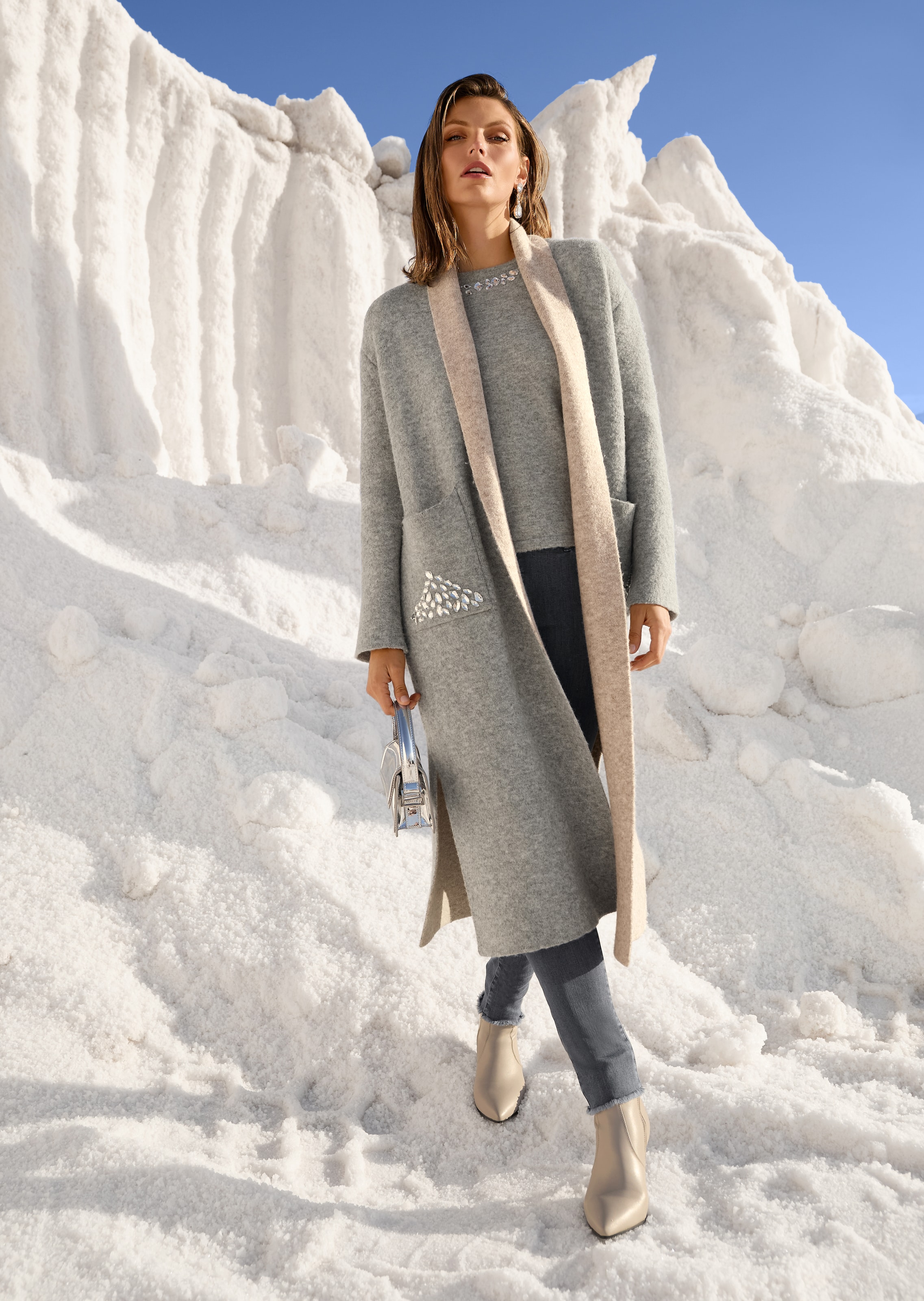 Manteau en maille