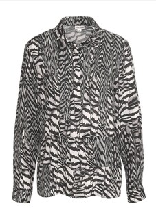 Blouse van viscose met dierenprint thumbnail 7