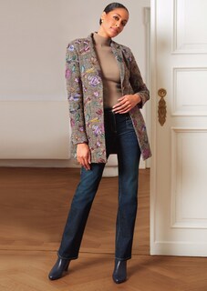 Tweed frock coat with all-over embroidery thumbnail 1