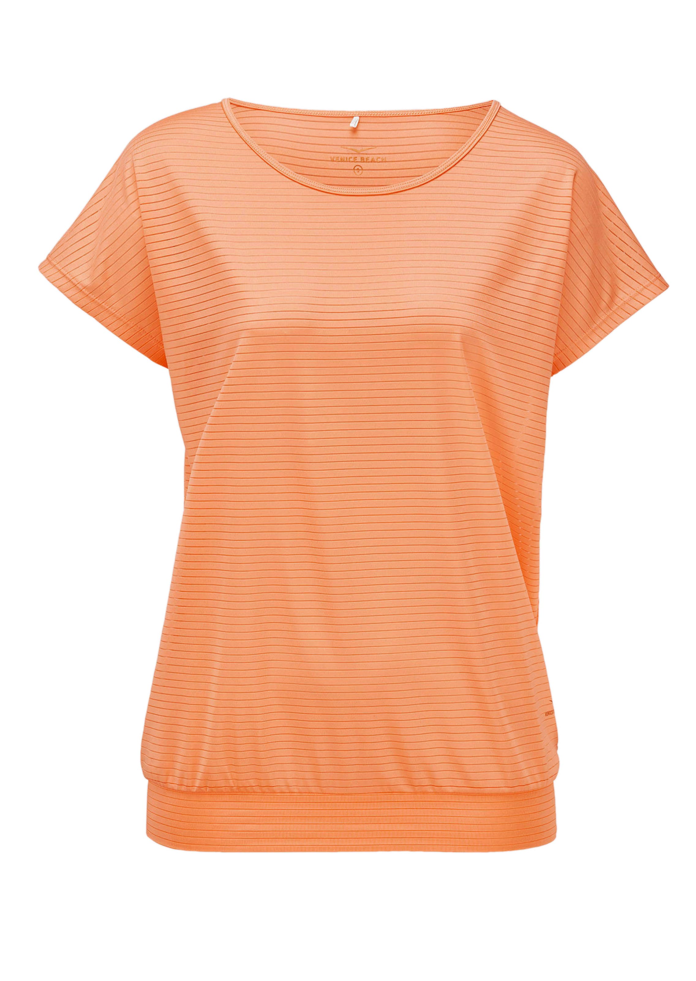 Gestreept shirt met brede zoom
