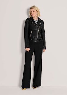 Biker jacket made from lamb nappa leather thumbnail 3