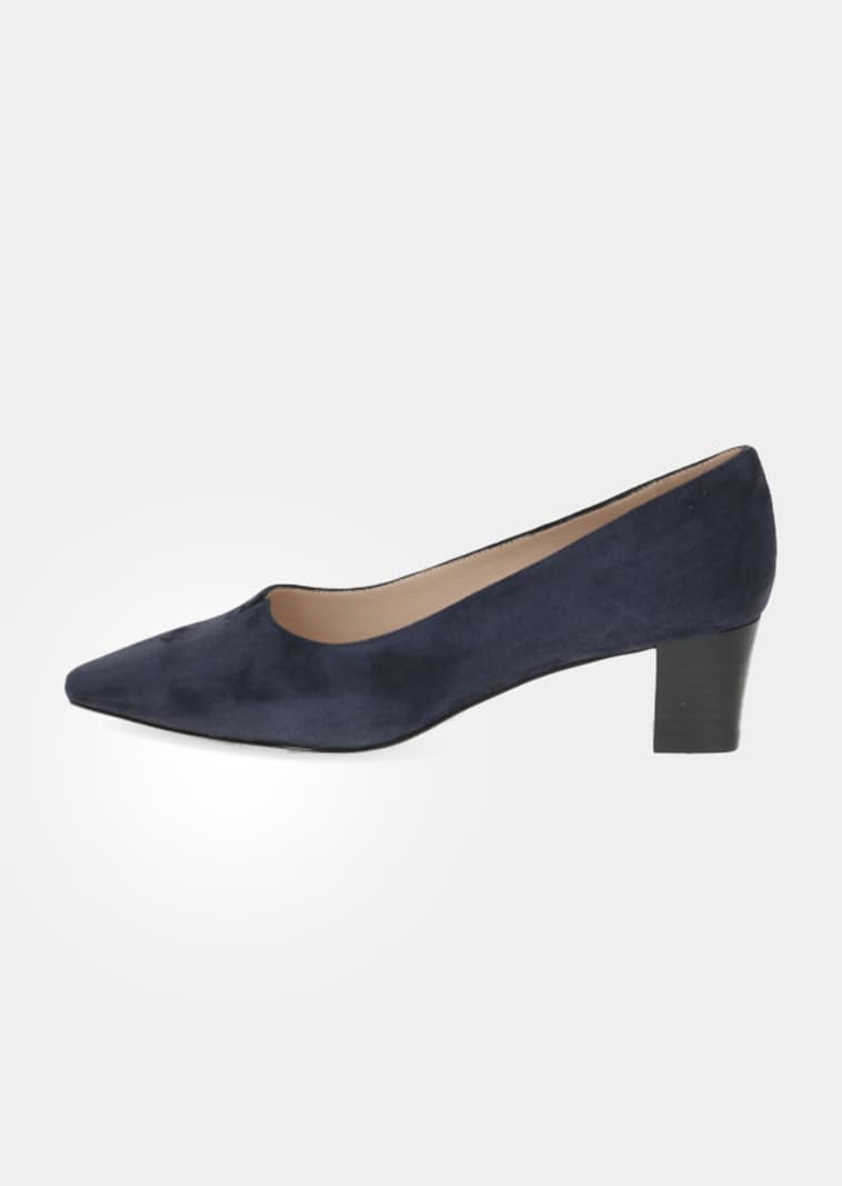 Pumps van echt suèdeleer
