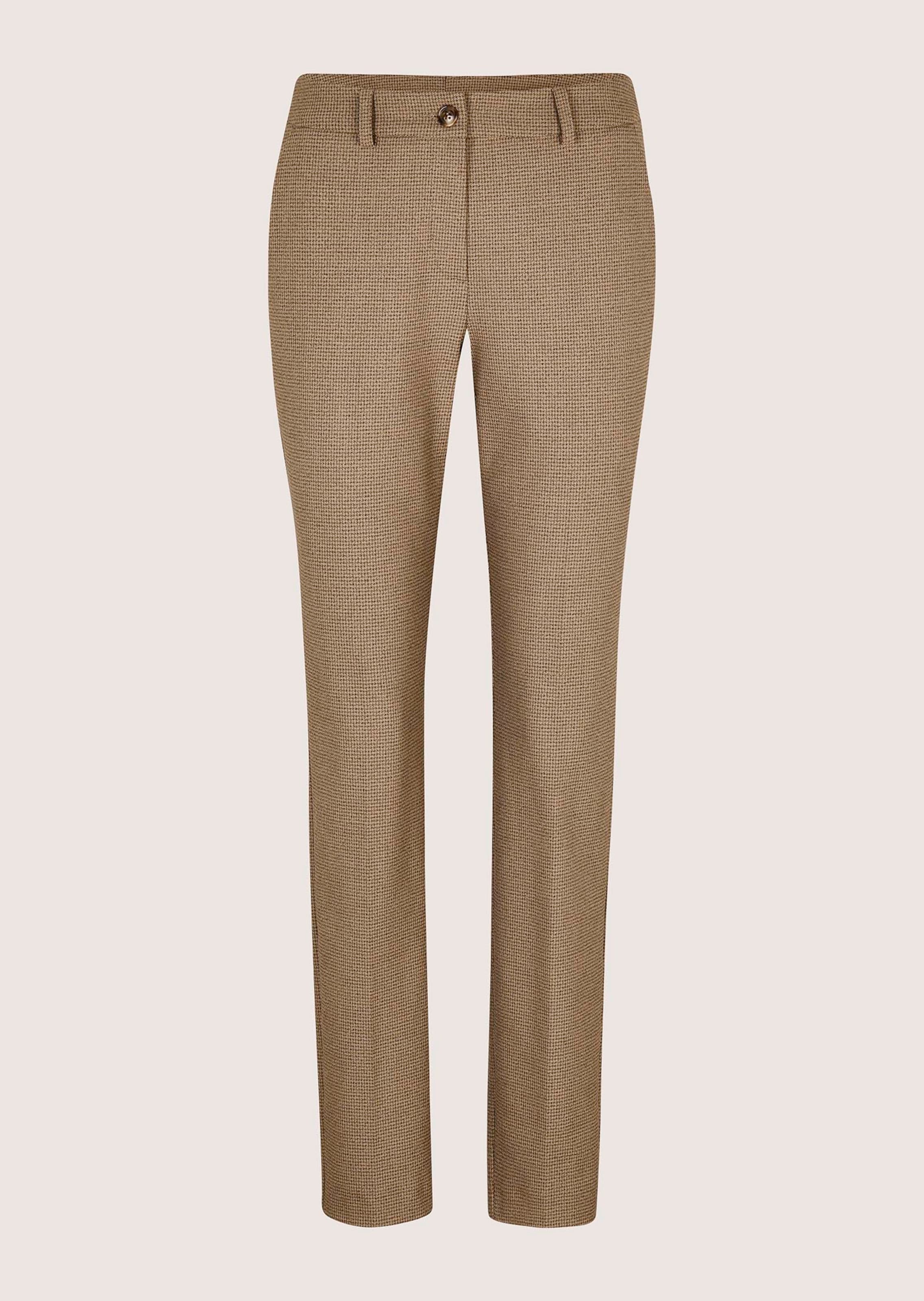 Bügelfalten-Hose mit feinem Muster