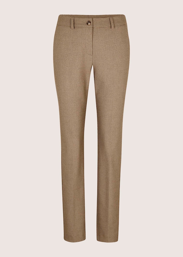 Bügelfalten-Hose mit feinem Muster