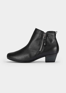 Bottines en cuir nappa avec fermeture éclair thumbnail 4