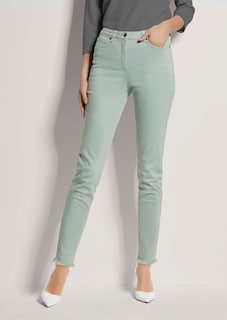 Jeans mit feinem Fransensaum thumbnail 2