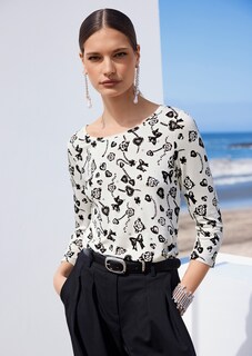 Shirt mit Fantasy-Print und Strass thumbnail 1