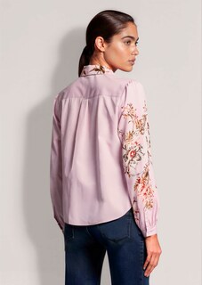 Cotton shirt featuring a floral print thumbnail 4