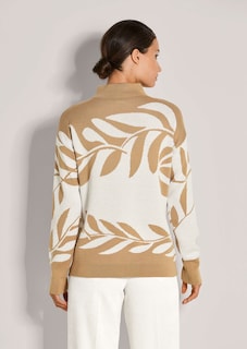 Jacquard-Pullover mit floralem Muster thumbnail 4