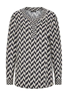 Blouse imprimée en satin de viscose thumbnail 6