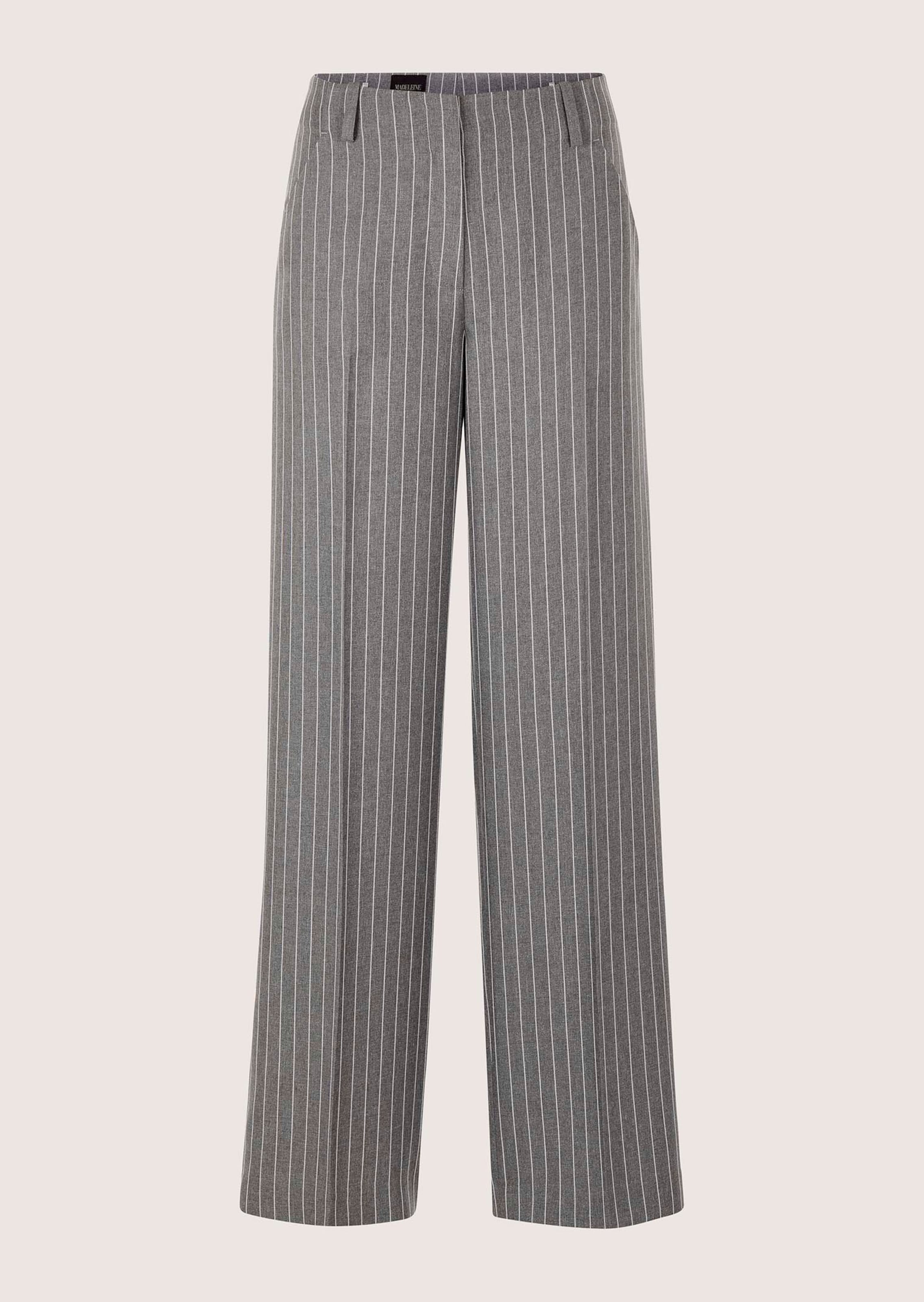 Nadelstreifenhose mit weitem Bein