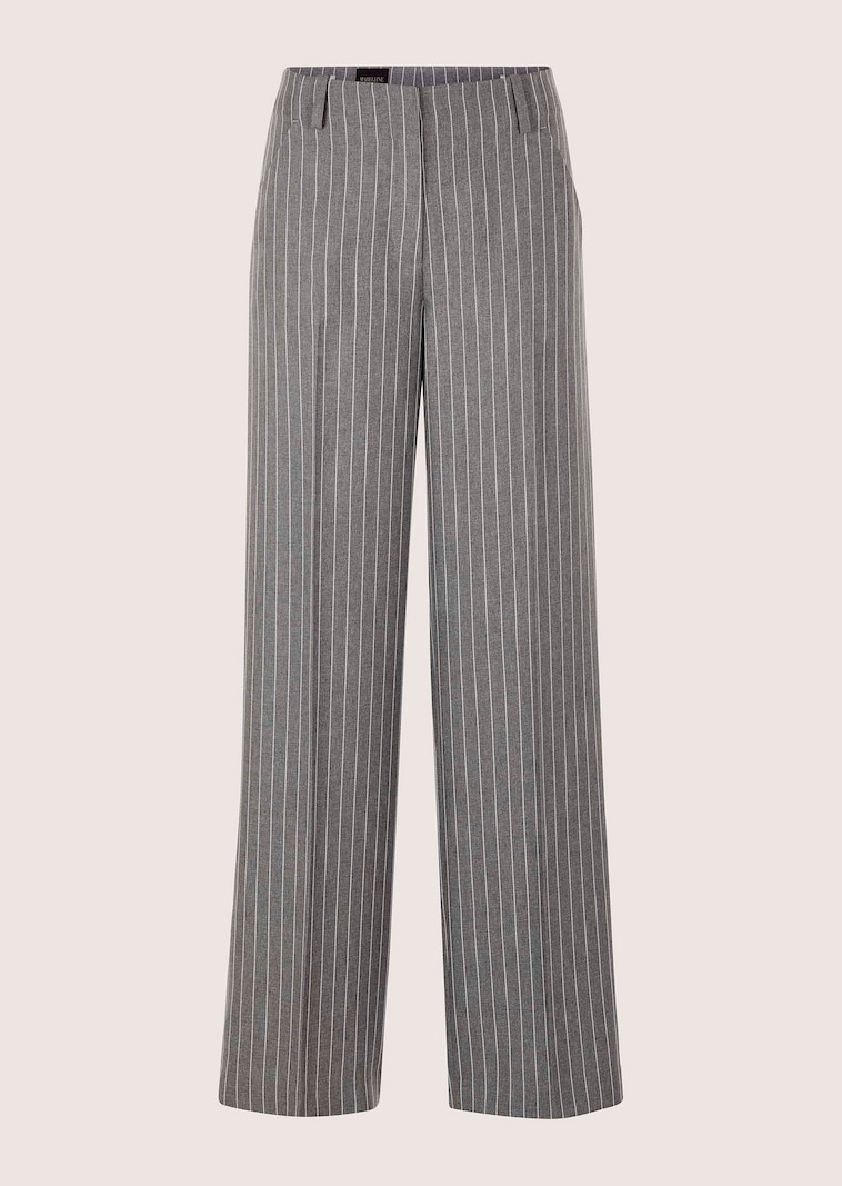 Nadelstreifenhose mit weitem Bein
