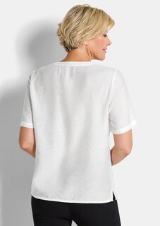 Onderhoudsarme blouse van seersucker thumbnail 3