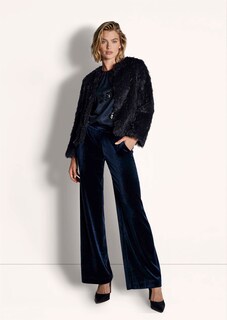 Glamouröse Shirtjacke in Feder-Optik thumbnail 3