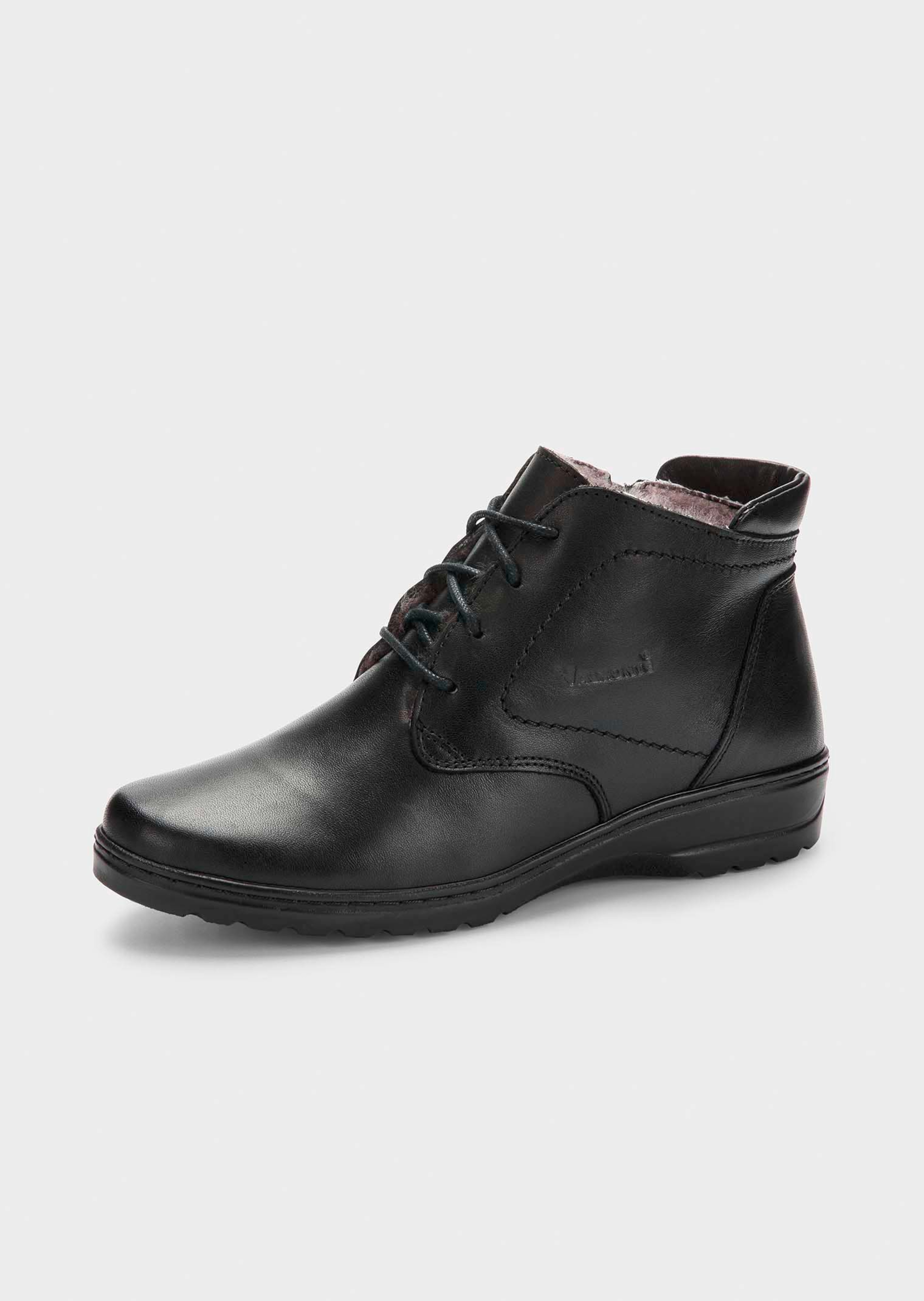 Bottines avec lacets et zip