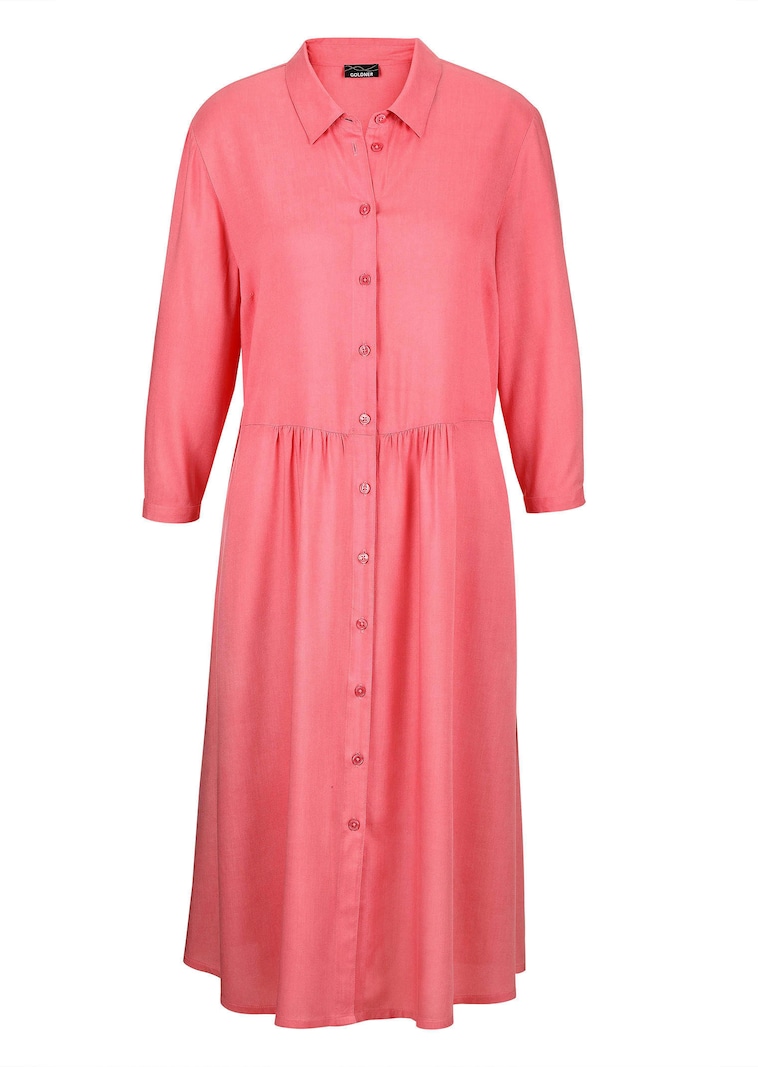 Hemdblusenkleid mit Eingrifftaschen