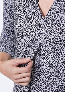 Bequeme Jersey-Bluse mit Blumenmuster thumbnail 4