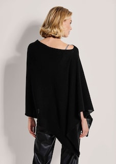 Kaschmir-Poncho mit V-Ausschnitt thumbnail 4
