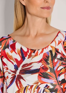 Blouse avec imprimé de feuilles thumbnail 6