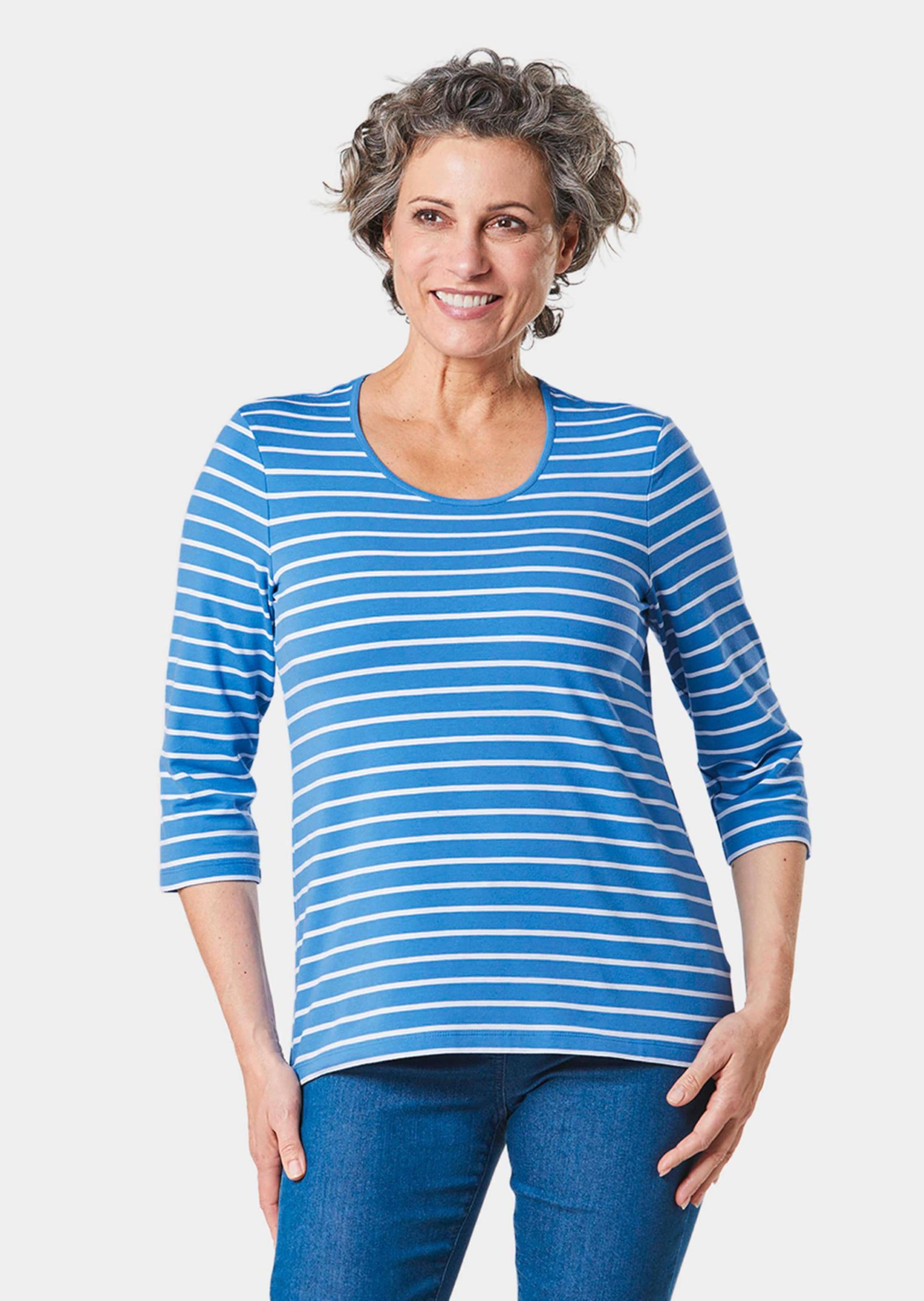 Meerkleurig gebreid, gestreept shirt