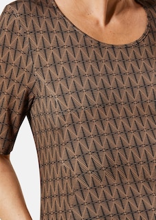 Elastisches Jerseykleid mit modischem Druck thumbnail 4