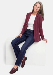 Blazer en tricot avec poches plaquées thumbnail 4