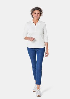 Polo avec broderie en pur coton thumbnail 2