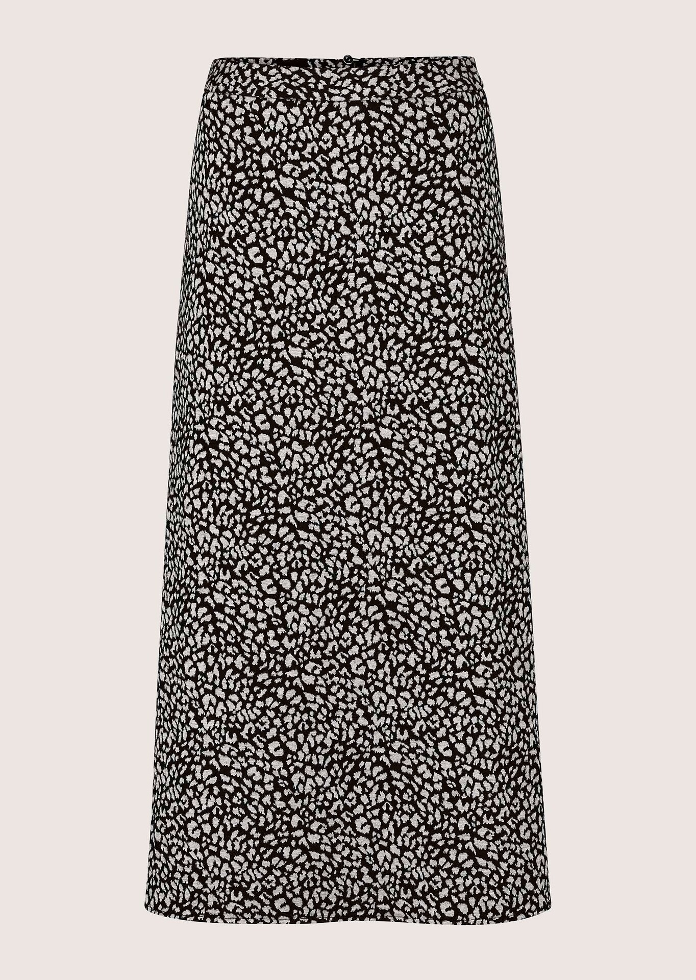 Jupe midi avec motif léopard minimaliste