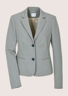 Nadelstreifen-Blazer mit Glanzeffekt thumbnail 7