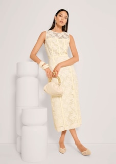 Romantisches Spitzenkleid in Midi-Länge thumbnail 5
