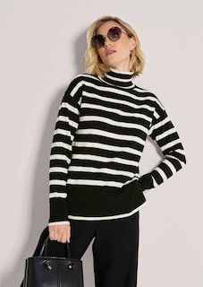 Pull rayé avec col montant thumbnail 5