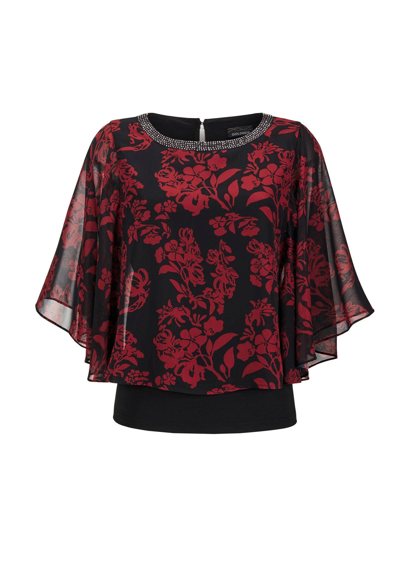 T-shirt à manches larges en mousseline