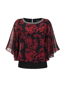 Blusenshirt mit weiten Chiffon-Ärmeln thumbnail 6