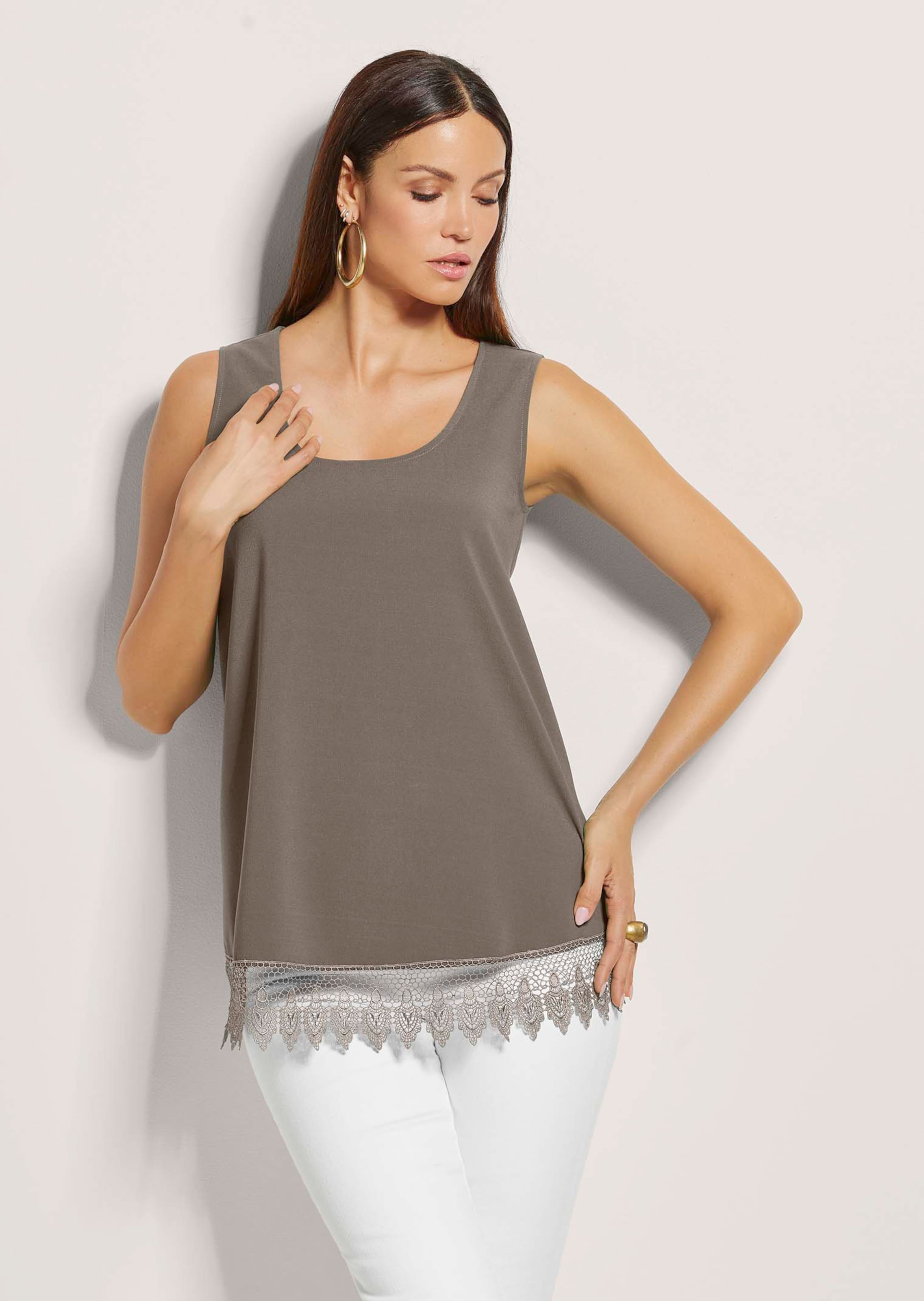 Top mit Spitze