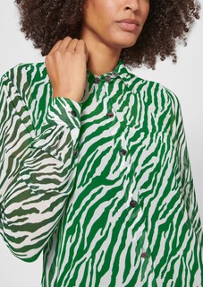 Long-line animal print blouse thumbnail 6