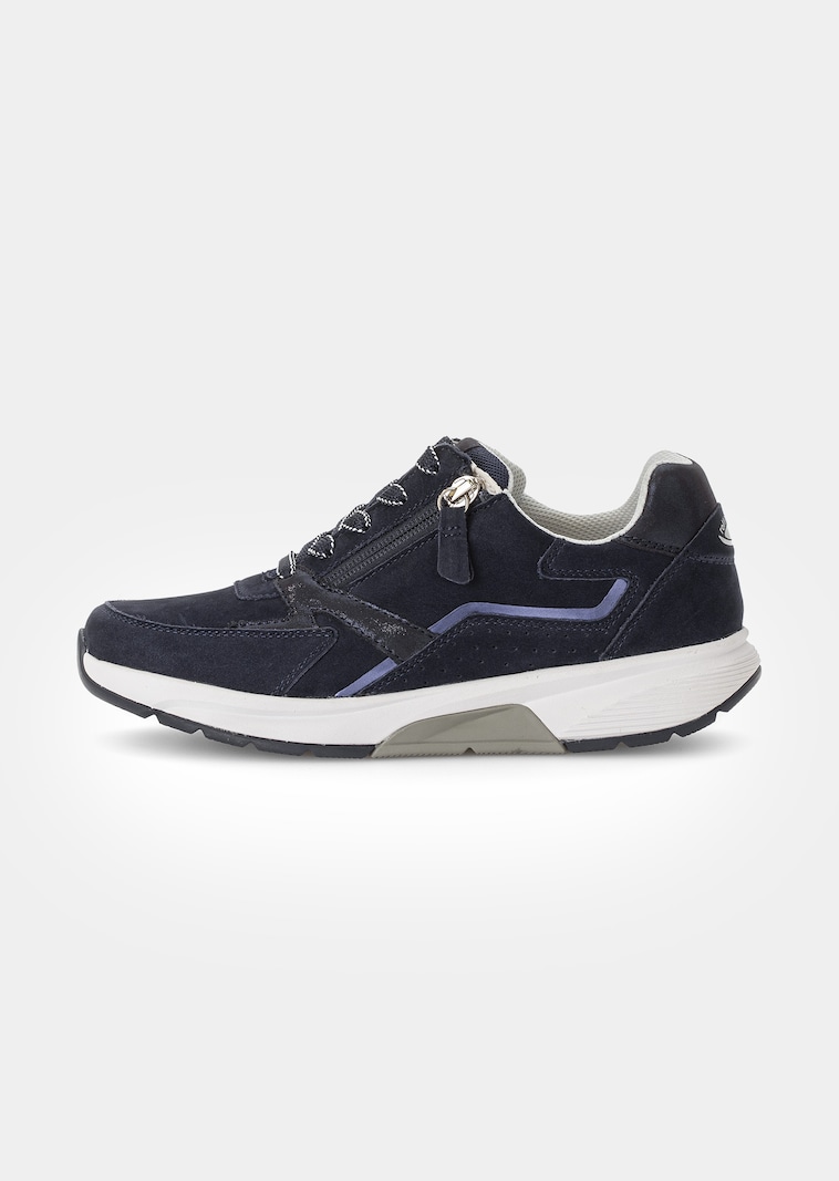 Sneakers en cuir avec zip
