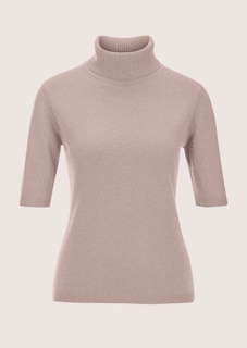 Kaschmirpullover mit Rollkragen und Halbarm thumbnail 6