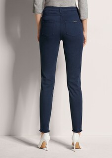 Jeans met fijne franjezoom thumbnail 4