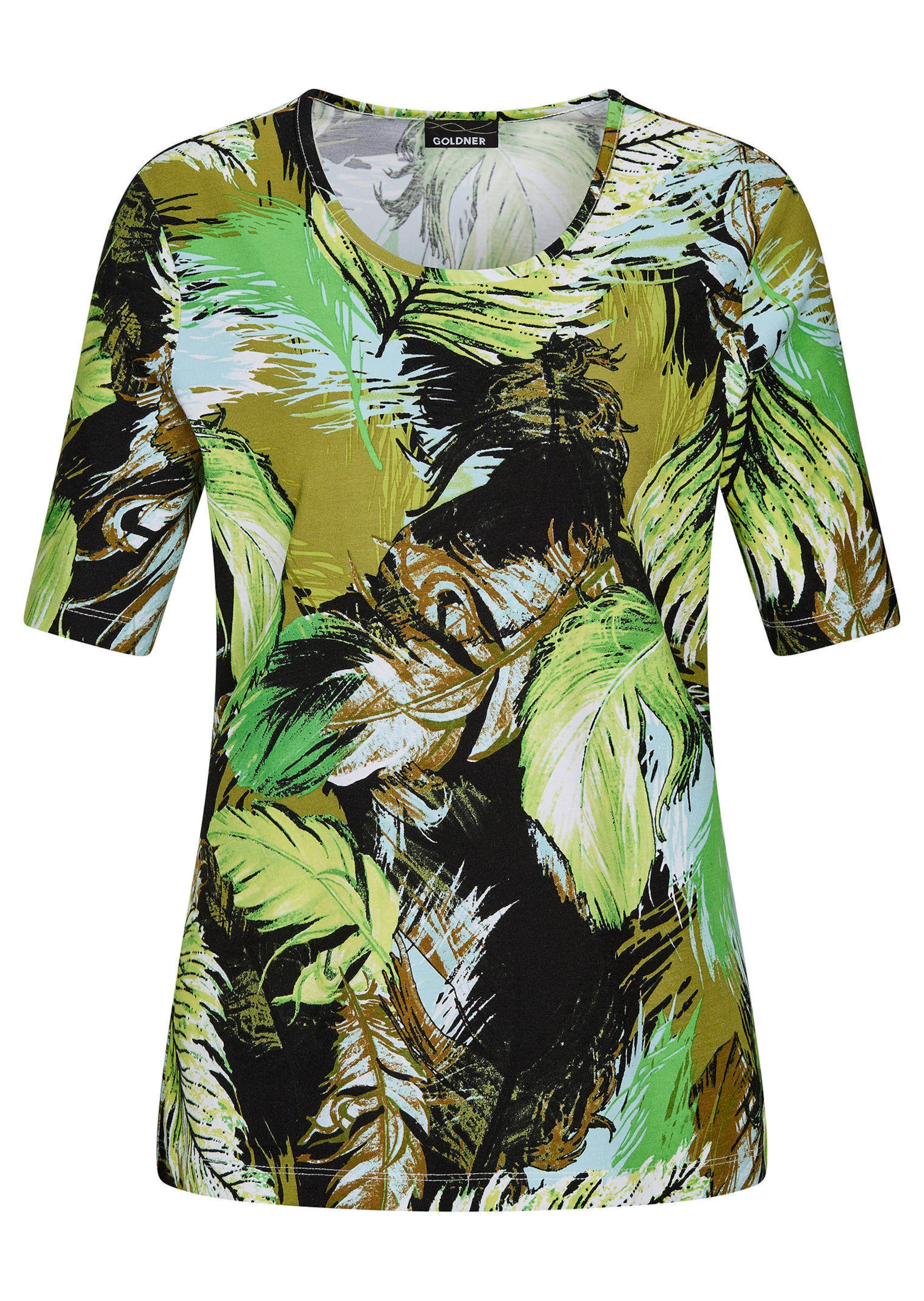 Shirt mit Blätterprint