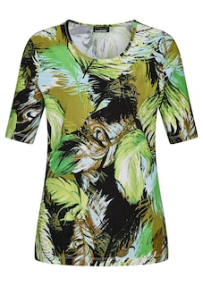 Shirt mit Blätterprint thumbnail 4