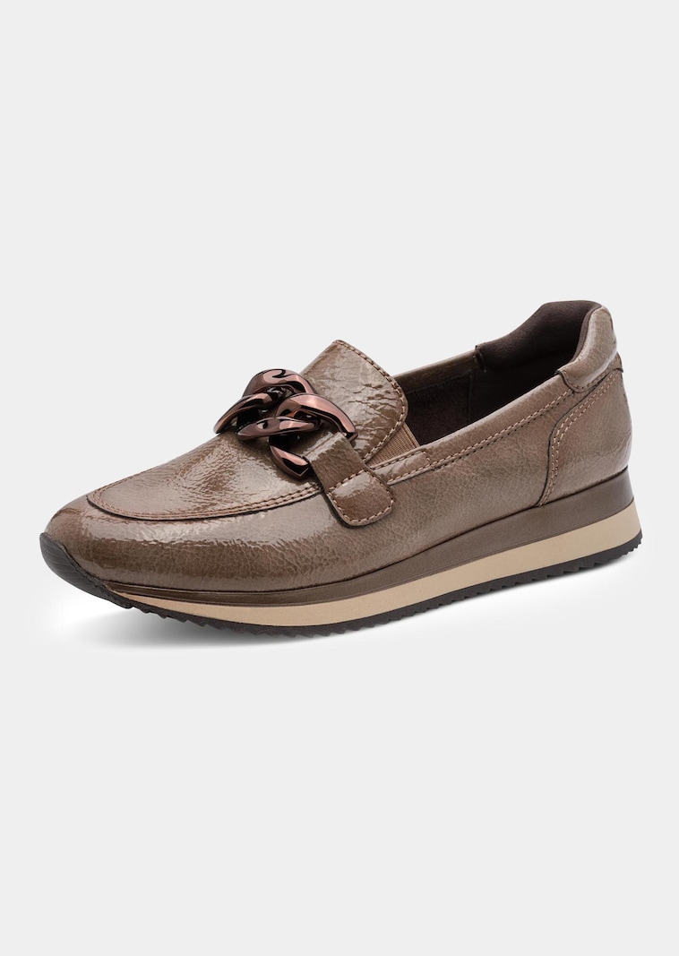 Slipper mit Schmuckriegel