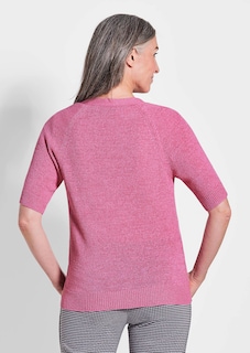 Strickjacke aus kühlem Bändchengarn thumbnail 3