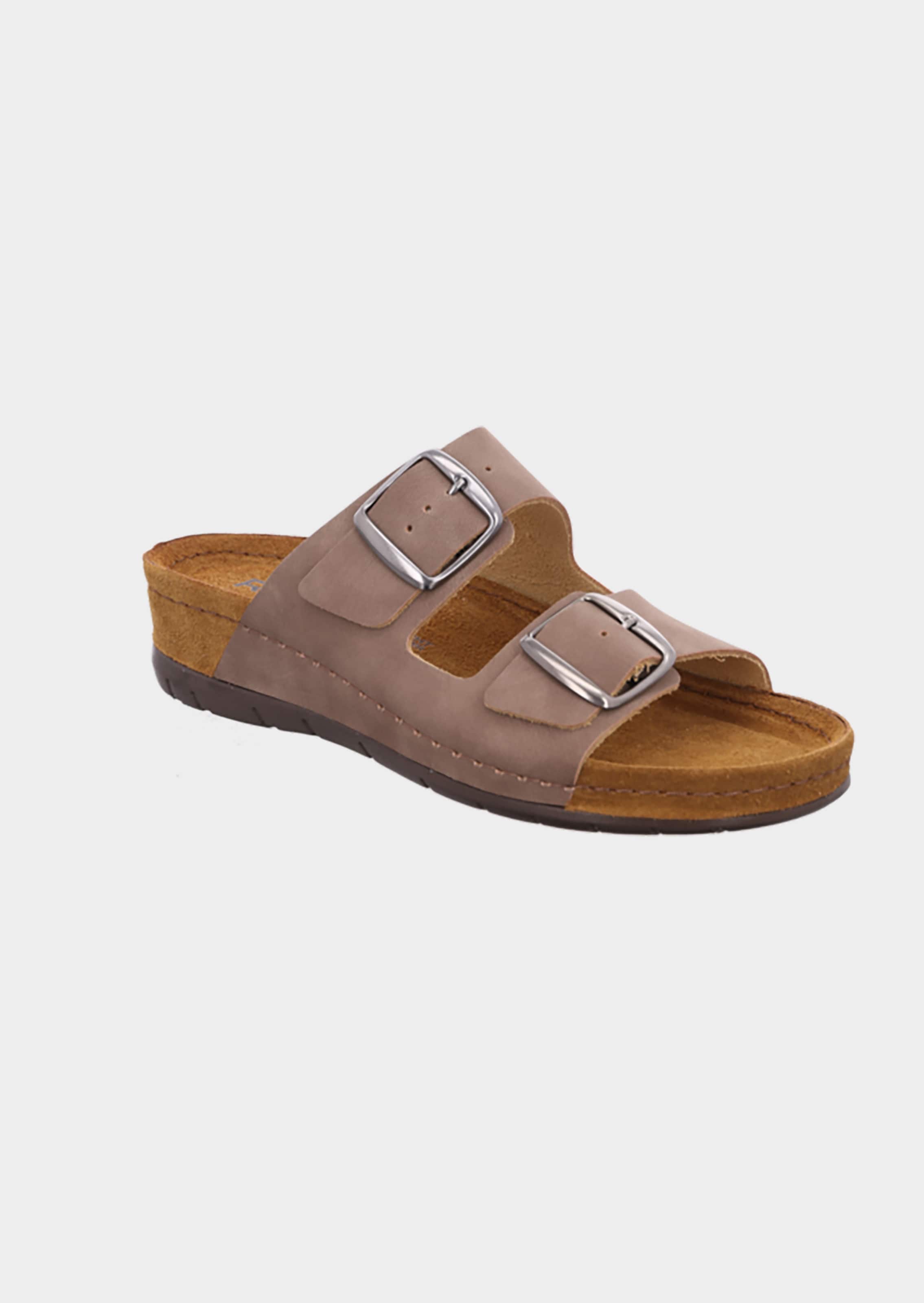 Leren sandalen met verstelbare gespen