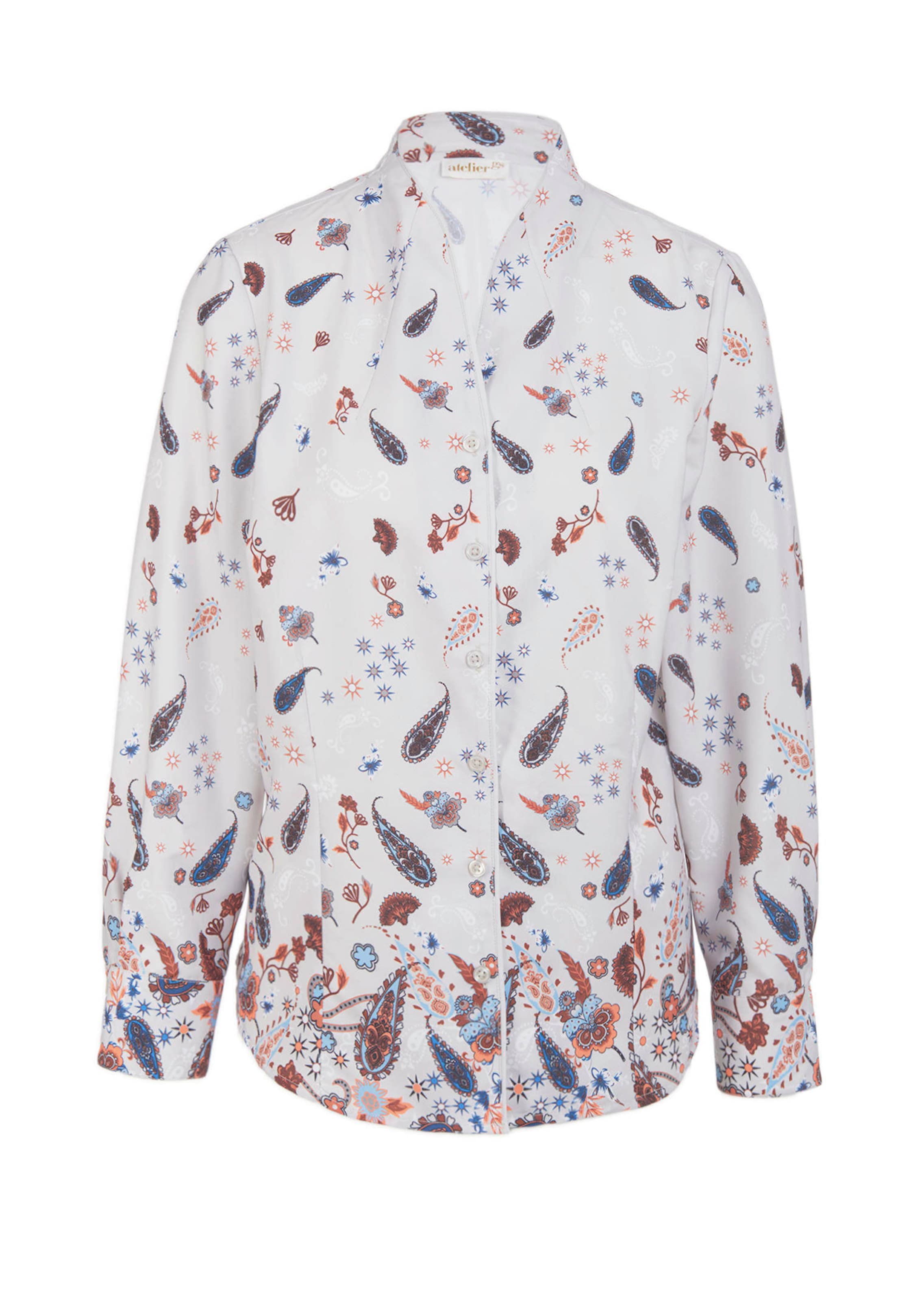 Druckbluse aus fließendem Material