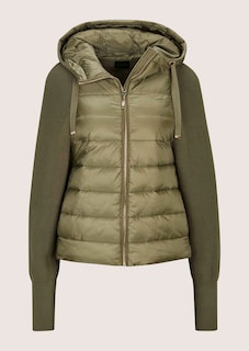 Steppjacke mit Strickärmeln und Kapuze thumbnail 7