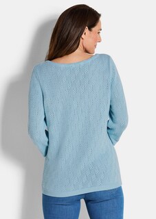 Katoenen pullover met 3/4-mouwen thumbnail 3