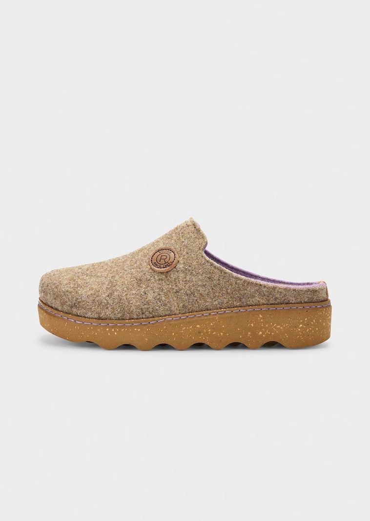 Filzpantoffeln mit Wechselfussbett