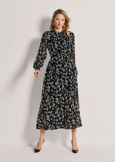 Langes Kleid in Wickeloptik thumbnail 3